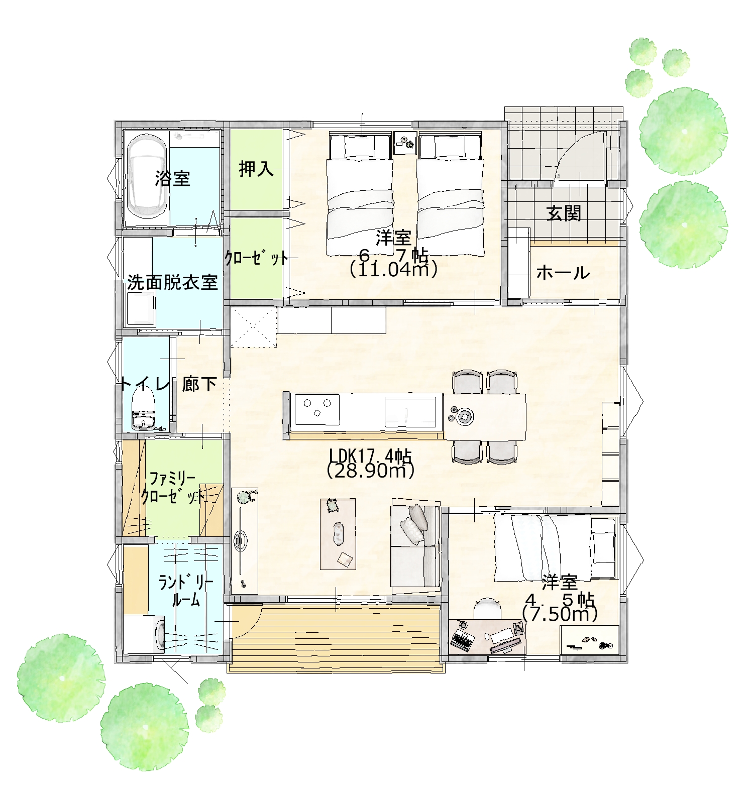 広々LDK×家事ラク動線✨家族の時間が増える家